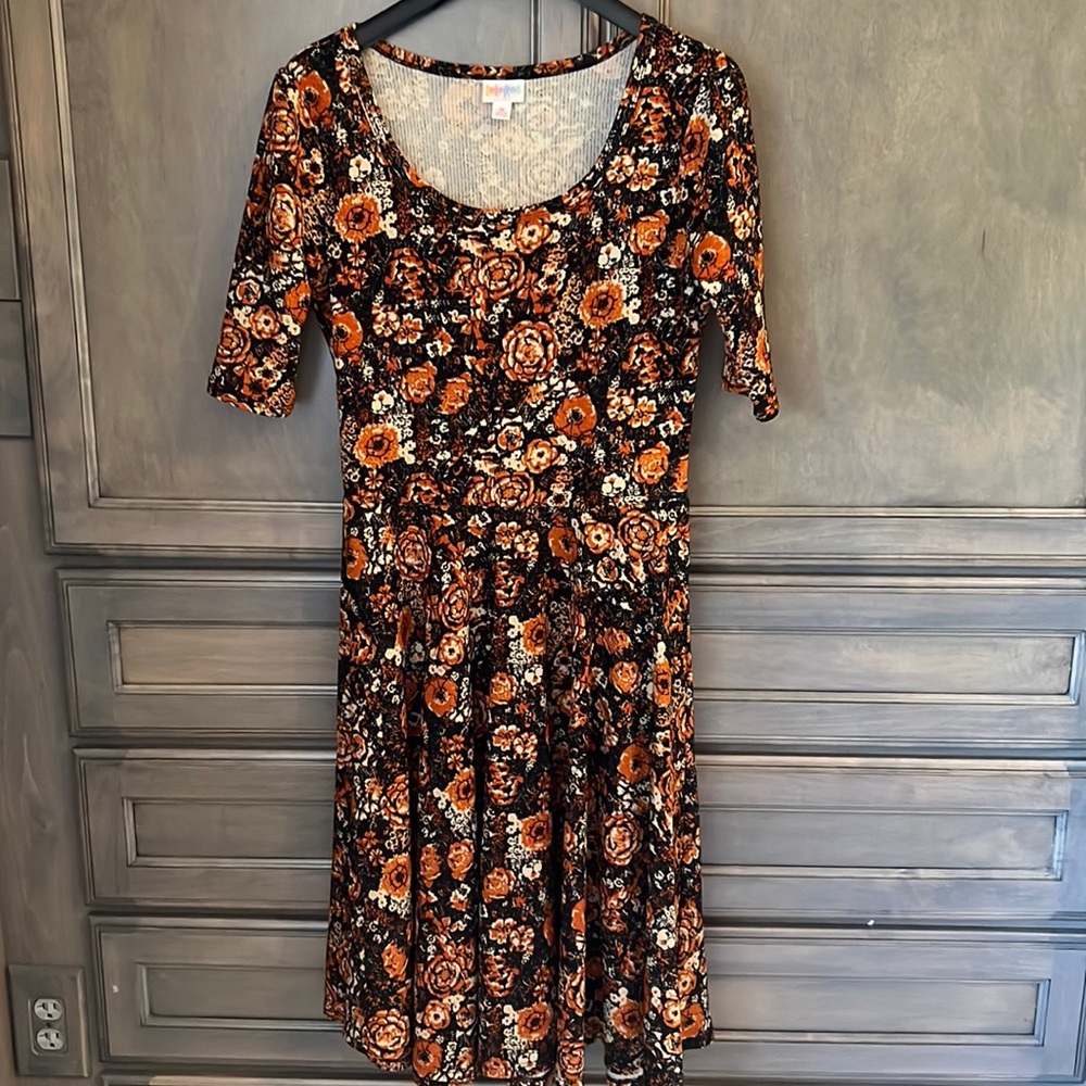 Luluaroe fit and flare cotton dress